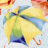 Spring Umbrellas - Tossed Colorful Umbrellas by Masha Dyan