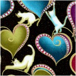Cat-i-tude: Elegant Gilded Cats and Hearts #2