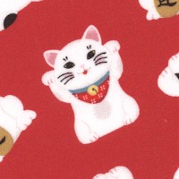 Lollie Snacks - Lucky Cat on Red