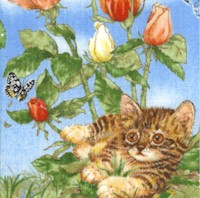 Garden Kitty Friends - Kitten Collage by Giordano Studios