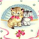 Smitten Kittens - Adorable Retro Cats on Cream