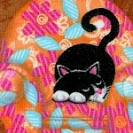 Kozy Kitties - Whimsical Cats and Yarn on Chairs by Victoria Hutto