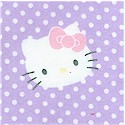 Hello Kitty Ducks and Dots on Lavender FLANNEL- LTD. YARDAGE AVAILABLE