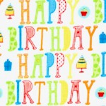 Surprise! Happy Birthday Horizontal Stripe by Bo Bunny