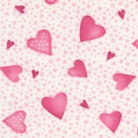 A Bundle of Pink -Sweet Tossed Hearts by Mila Marquis