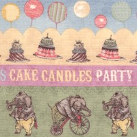 Hullabaloo - Party Celebration Vertical Stripe #2 by Iron Orchid Designs