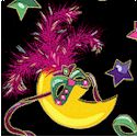 Party Gras - Crescent Moons in Costume