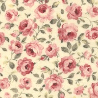 Hannah - Delicate Small-Scale Roses on Cream by Sentimental Studios