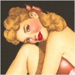 Sweethearts - Romantic Retro Pin Ups on Black