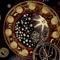 Cosmic Skies - Gilded Moons, Stars and Astrological Symbols on Black