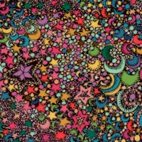 Paradiso - Retro Cosmic Moons and Stars by Sally Kelley (Digital)