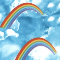 Rainbows in the Sky - SALE! (MINIMUM PURCHASE 1 YARD)