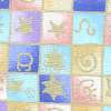 Gilded Astrological Signs in Squares