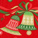 Chloes Christmas - Gilded Bells on Red - LTD. YARDAGE AVAILABLE