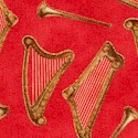 Bethlehem - Tossed Gilded Harps and Bugles #2 by Liz Dillon