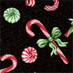 Christmas Elegance - Tossed Candy by Dan Morris - LTD. YARDAGE AVAILABLE
