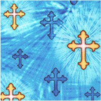 The Lord is My Shepherd - Crosses on Blue