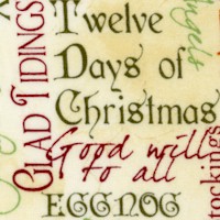 Vintage Christmas - Holiday Phrases and Greetings Collage