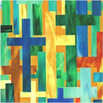 Spirit of Love - Colorful Cross Collage (Digital)