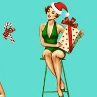 Under the Mistletoe - Christmas Darlings on Aqua (Digital)