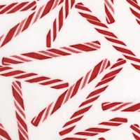 Tossed Peppermint Sticks on White