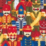 Nutcracker Christmas - Packed Nutcrackers - LTD. YARDAGE AVAILABLE (.625 YD. MUST BE PURCHASED IN FU