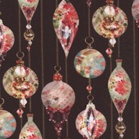 Festive Beauty - Exquisite Ornaments on Black