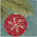 Fruitcake - Festive Ornaments and Pine Boughs