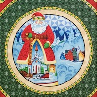 Santas Workshop Panel by Jim Shore - SOLD BY THE PANEL ONLY