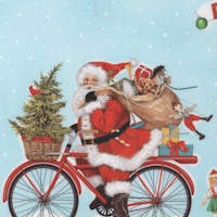 Holly Jolly Christmas - Santa on the Move by Mary Lake-Thompson (Digital)