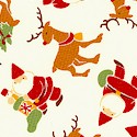 Candyland Christmas - Small Scale Santa and Reindeer by Max &  - LTD. YARDAGE AVAILABLE