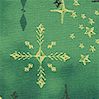 Holiday Classics - Gilded Snowflakes on Mottled Green by Laurie Godin