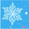 Holiday Glitter - Tossed Snowflakes with Glitter on Blue - SALE! (MINIMUM PURCHASE 1 YARD)