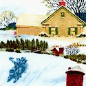 Winter Fun - Country Scenic by Norman Rockwell