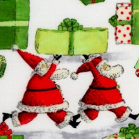 Peppermint Christmas - Whimsical Santa Scenes