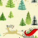 Chloes Christmas - Gilded Holiday Scenery - SALE! (MINIMUM PURCHASE 1 YARD)