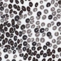 Silhouettes - Dot Mosaic on White - SALE! (MINIMUM PURCHASE 1 YARD)