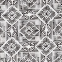 Silhouettes - Tile Diamond White - SALE! (MINIMUM PURCHASE 1 YARD)