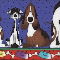 Pound Hounds - Vertical Stripe by Sue Marsh