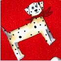 Doggie Toss by Jennifer Garant - LTD. YARDAGE AVAILABLE