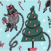 Canine Christmas - Whimsical Retro Holiday Dogs 