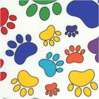 Pound Hounds - Colorful Pawprints by Sue Marsh