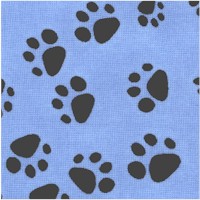 Pampered Pets - Pawprints on Blue