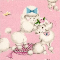 Little Darlings - Oodles of Poodles on Pink