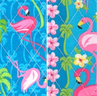 Reversible Quilted Funky Flamingos!