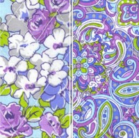 Reversible Quilted Floral and Paisley