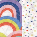 Reversible Quilted Over the Rainbow by Ampersand - LTD. YARDAGE AVAILABLE (.25 YARD) MUST BE PURCHAS