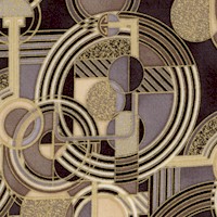 Lavish - Elegant Gilded Art Deco Design by Peggy Toole - Charcoal