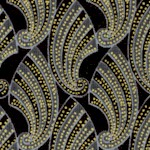 Gatsby - Gilded Art Deco Designs on Black