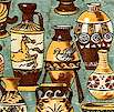 Antiquities: Greek-Style Vases and Urns on Sage